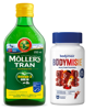Moller's Tran Norweski 250 ml cytrynowy + Bodymisie GRATIS
